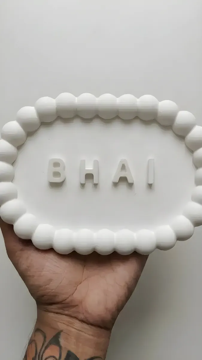Personalised BHAI name plaque